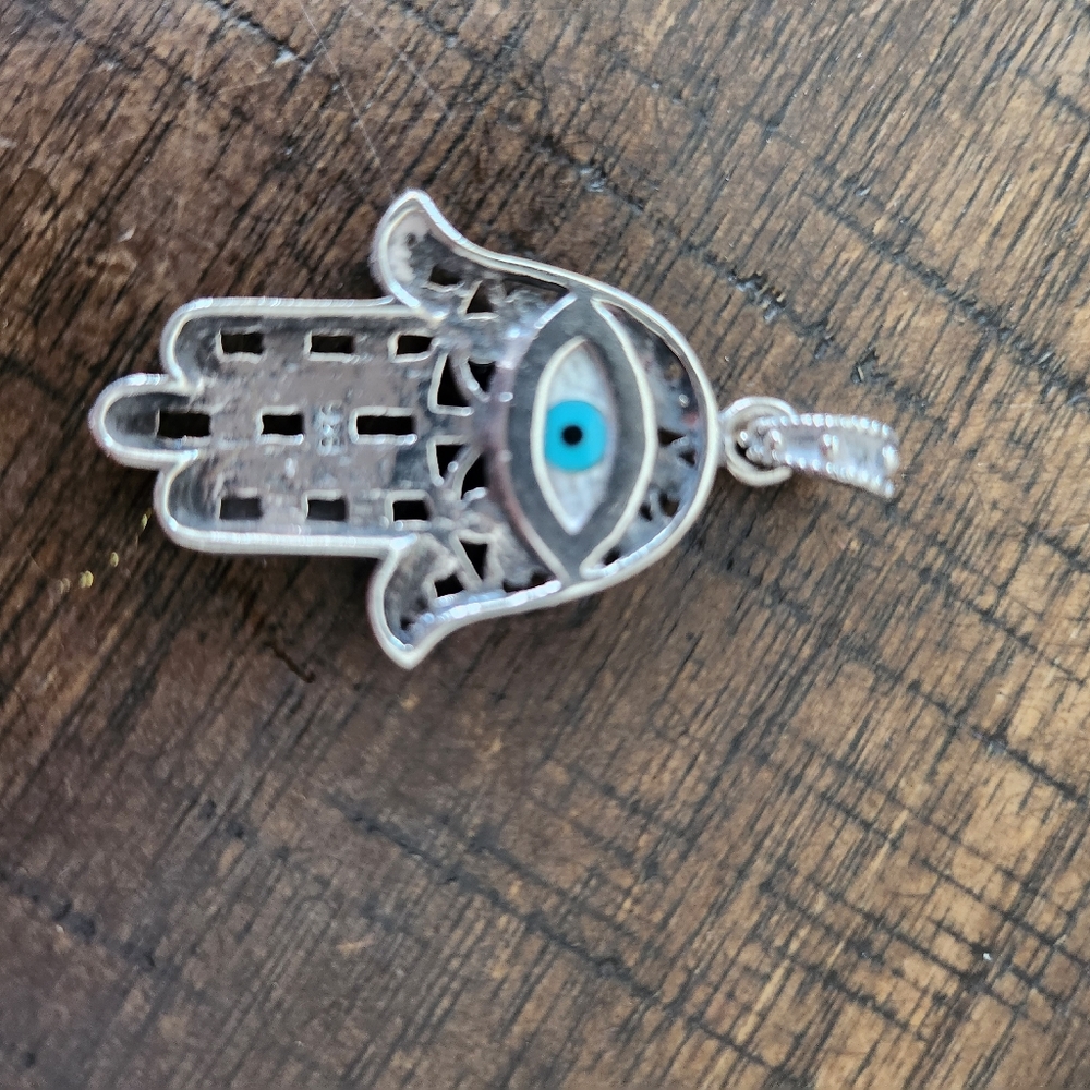 Sterling Hamsa charm - Picture 2 of 2